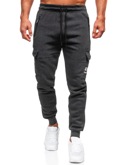 Pantaloni de trening cargo joggers grafit Bolf JX6028