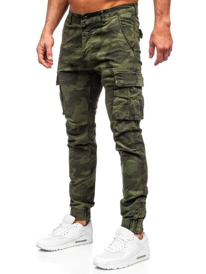 Pantaloni de trening cargo kaki army Bolf 2232