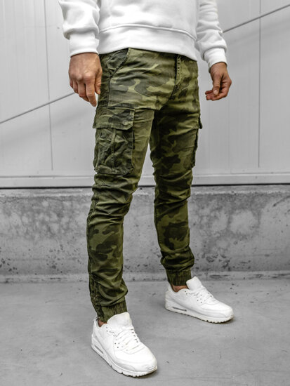 Pantaloni de trening cargo kaki army Bolf 2232A