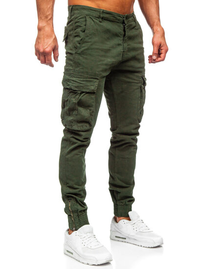 Pantaloni de trening cargo kaki army Bolf 2233