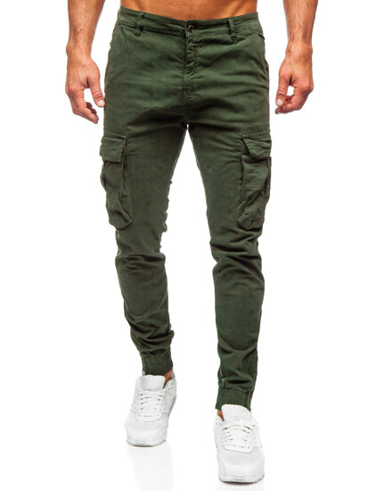 Pantaloni de trening cargo kaki army Bolf 2233