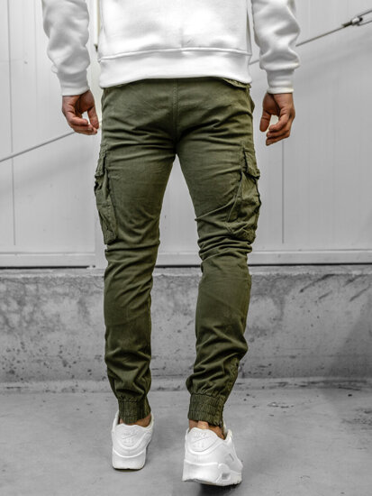 Pantaloni de trening cargo kaki army Bolf 2233A