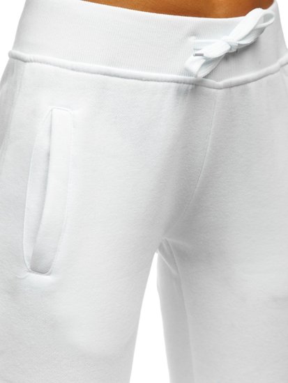 Pantaloni de trening dame albi Bolf CK-01