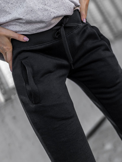 Pantaloni de trening dame negri Bolf CK-01