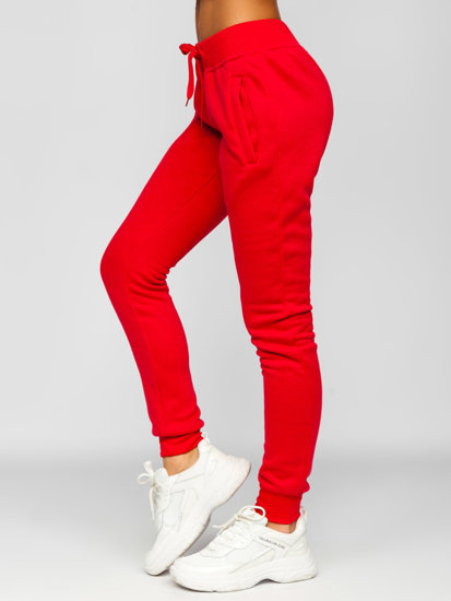 Pantaloni de trening dame roșii Bolf CK-01