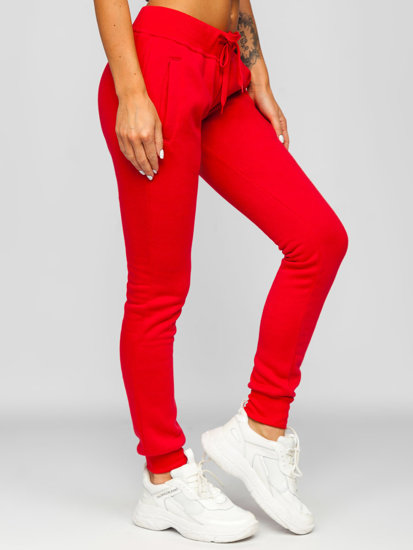 Pantaloni de trening dame roșii Bolf CK-01