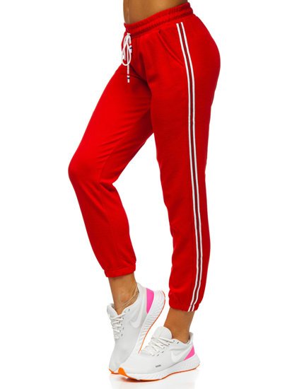 Pantaloni de trening dame roșii Bolf YW01020A