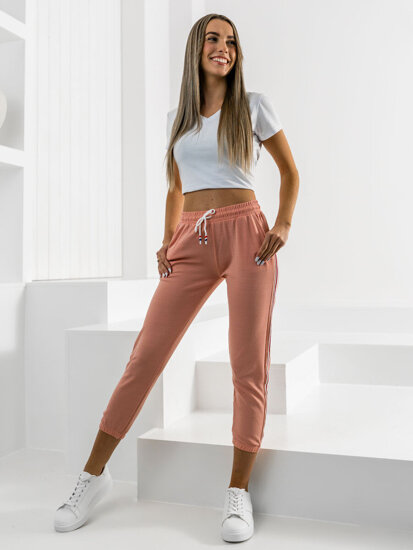 Pantaloni de trening dame roz Bolf YW01020A