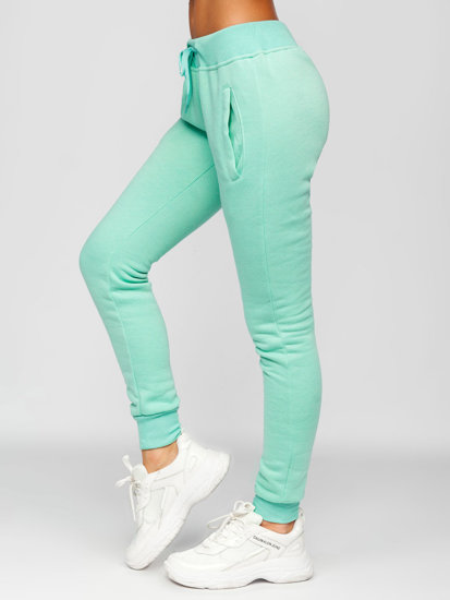 Pantaloni de trening dame verde-mentă Bolf CK-01