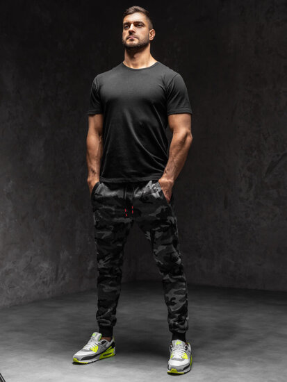 Pantaloni de trening grafit-army Bolf KZ15A1