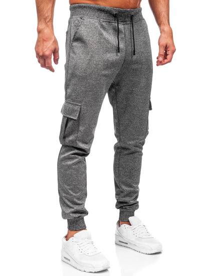 Pantaloni de trening grafit cargo joggers Bolf 8K1130