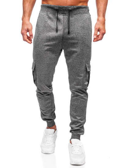 Pantaloni de trening grafit cargo joggers Bolf 8K1130