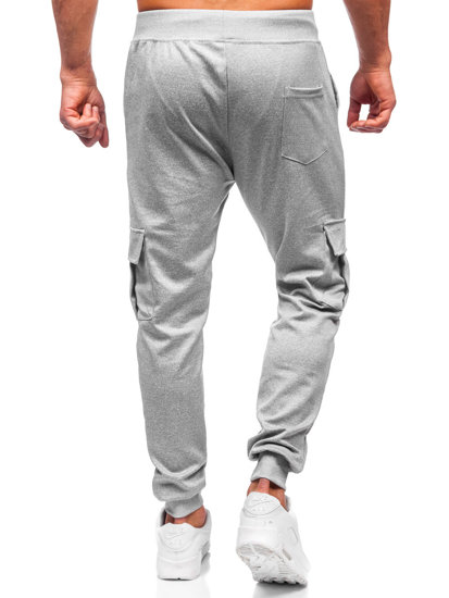 Pantaloni de trening gri cargo joggers Bolf 8K1130