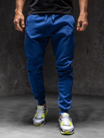 Pantaloni de trening joggers albastru-cobalt Bolf XW01-C