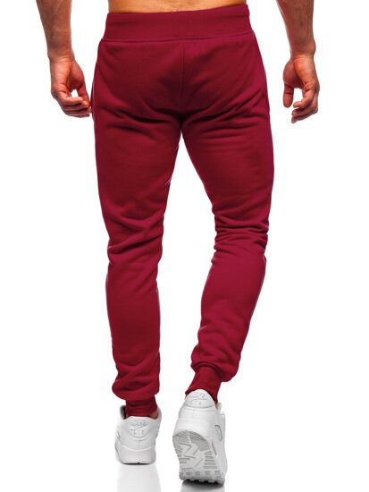 Pantaloni de trening joggers bordo Bolf XW01-A