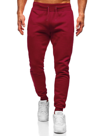 Pantaloni de trening joggers bordo Bolf XW01-A