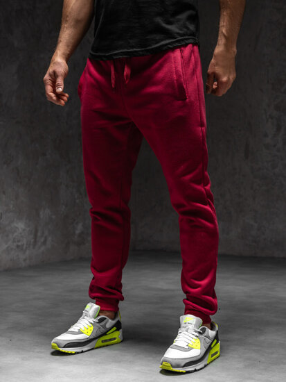 Pantaloni de trening joggers bordo Bolf XW01-C