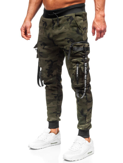 Pantaloni de trening joggers cargo army verde Bolf HSS107