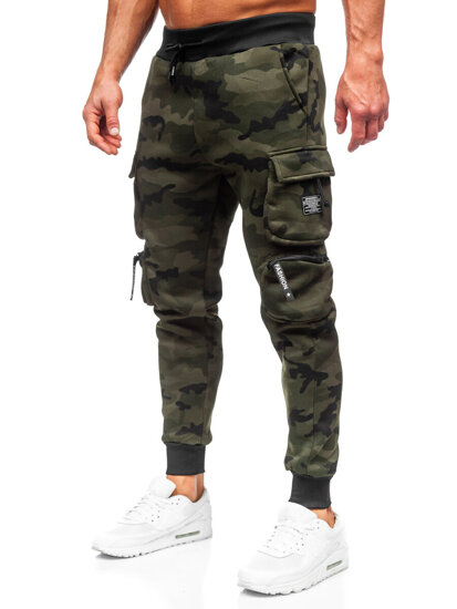 Pantaloni de trening joggers cargo army verde Bolf HSS123