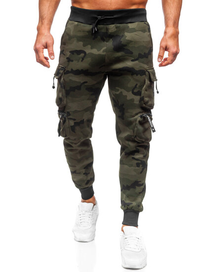 Pantaloni de trening joggers cargo army verde Bolf HSS123