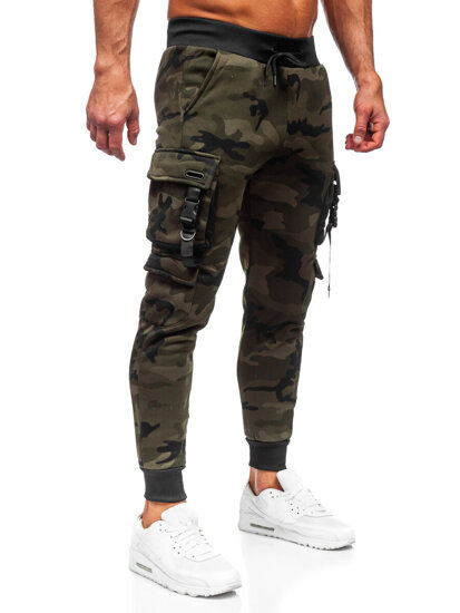 Pantaloni de trening joggers cargo army verde Bolf HSS125