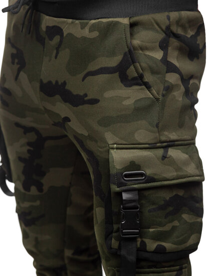 Pantaloni de trening joggers cargo army verde Bolf HSS125