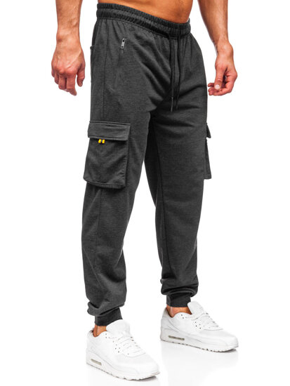 Pantaloni de trening joggers cargo grafit Bolf JX6359