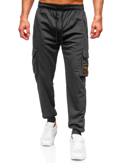 Pantaloni de trening joggers cargo grafit Bolf JX6359