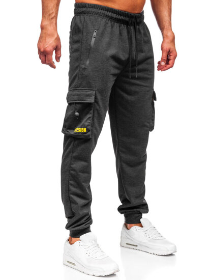 Pantaloni de trening joggers cargo grafit Bolf JX6363