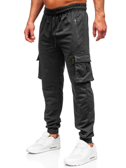 Pantaloni de trening joggers cargo grafit Bolf JX6363