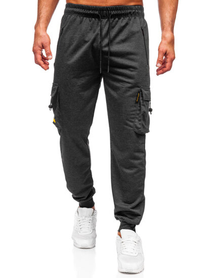 Pantaloni de trening joggers cargo grafit Bolf JX6363