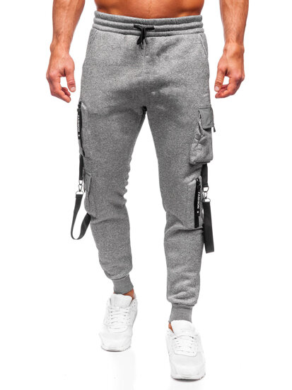 Pantaloni de trening joggers cargo gri Bolf HSS020