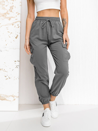 Pantaloni de trening joggers grafit dame Bolf W7866