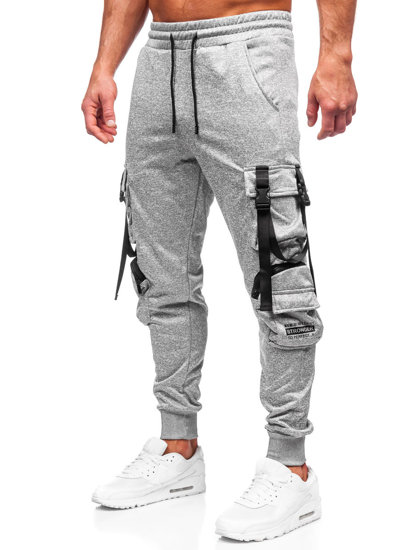 Pantaloni de trening joggers gri Bolf HS7173