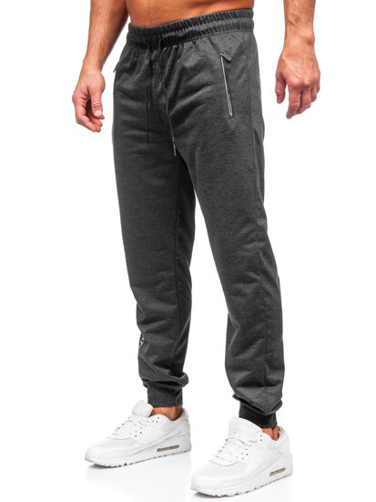 Pantaloni de trening joggers gri-antracit Bolf JX6338