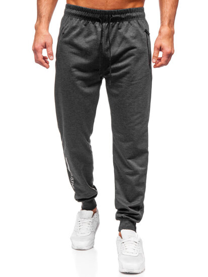 Pantaloni de trening joggers gri-antracit Bolf JX6338