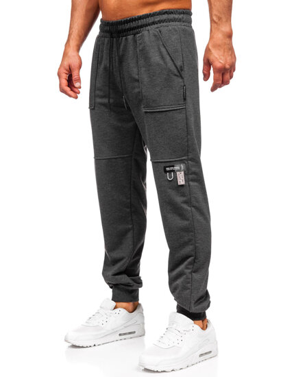 Pantaloni de trening joggers gri-antracit Bolf JX6365