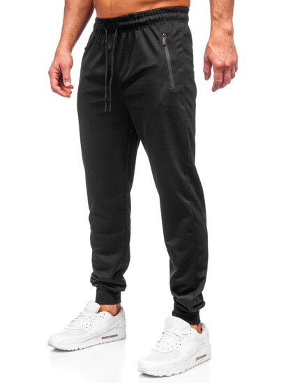 Pantaloni de trening joggers negri Bolf JX6109