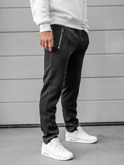 Pantaloni de trening joggers negri Bolf JX6209A