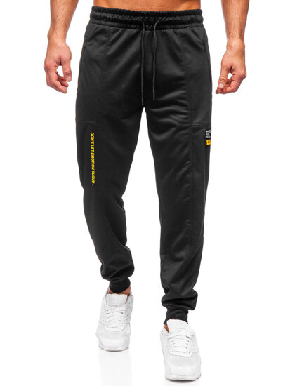 Pantaloni de trening joggers negri Bolf JX6333