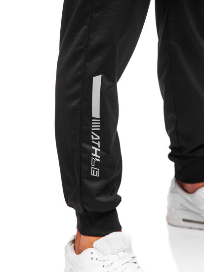 Pantaloni de trening joggers negri Bolf JX6338