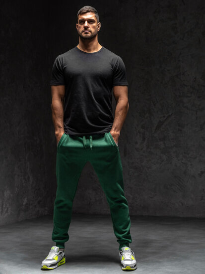 Pantaloni de trening joggers verzi Bolf XW01-C