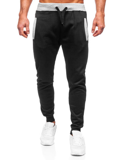 Pantaloni de trening negri Bolf AK13-1