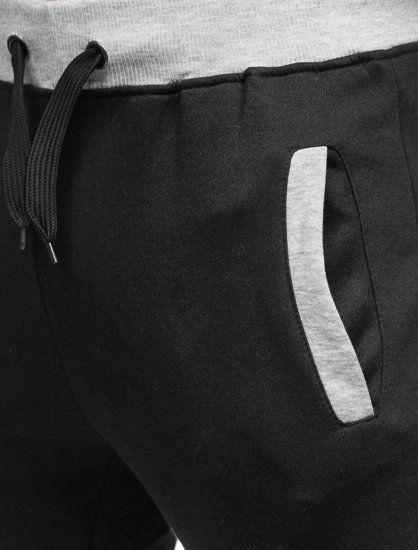 Pantaloni de trening negri Bolf AK13-1