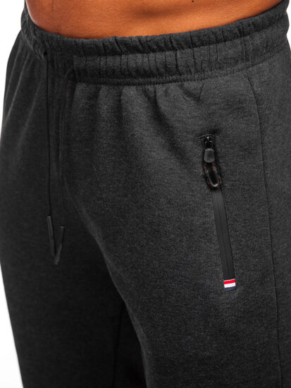 Pantaloni de trening pentru bărbați din grafit gros Bolf JX6278