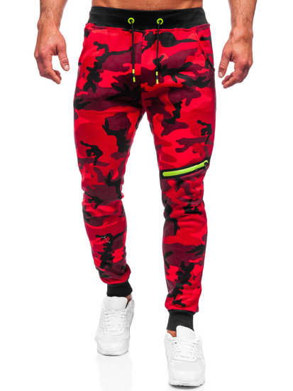 Pantaloni de trening roșii army Bolf KK04