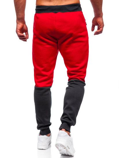 Pantaloni de trening rosii barbati Bolf AM85