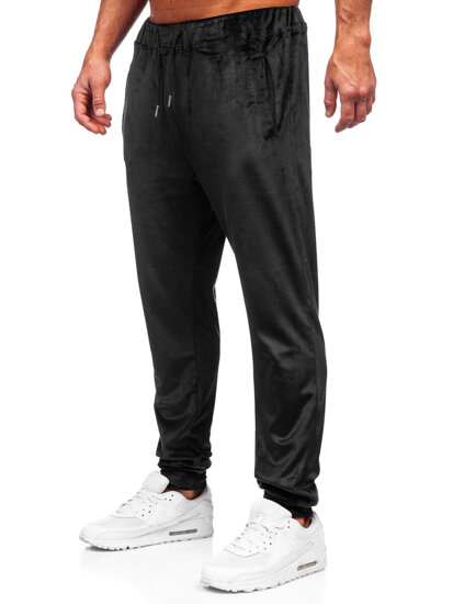 Pantaloni de trening velur negru Bolf 8K1172