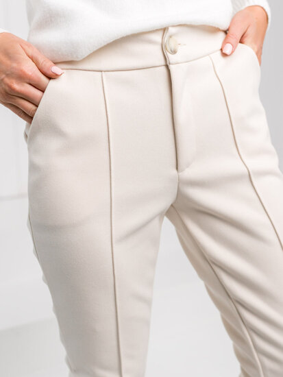 Pantaloni écru dame Bolf 57612