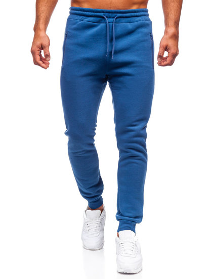 Pantaloni joggers albaștri Bolf 2165